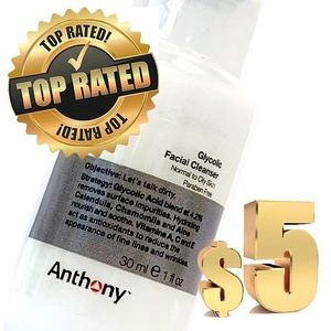 BNWOBOX Anthony Men’s Glycolic Facial Cleanser Travel Size